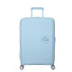 American Tourister Валіза American Tourister, Soundbox, поліпропілен, середня, 67см, 71.5/81л, TSA, 4 колеса, EXP, пастельно-блакитний (32G*22002)