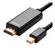 Кабель мультимедийный miniDisplayPort M to HDMI M 1.5m MD101 4K black Ugreen (20848)