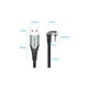 Дата кабель USB 2.0 AM to USB-C 1.5m 66W 180° U-Shaped aluminum alloy Vention (COHHG)