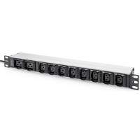 Digitus Устройство распределения электропитания 1U, 8xC13, 2xC19, 16A, 250V, вилка C20 (DN-95427)