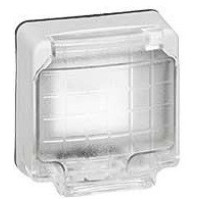 Legrand Mosaic adapter, Plexo, for 2 modules, IP66, gray (090490)