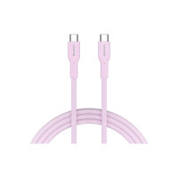 Дата кабель USB-C to USB-C 1.0m OnWire 60CL C-C 60W COLOR Braided 1m Pink Canyon (CND-CCAP60AB10PK)