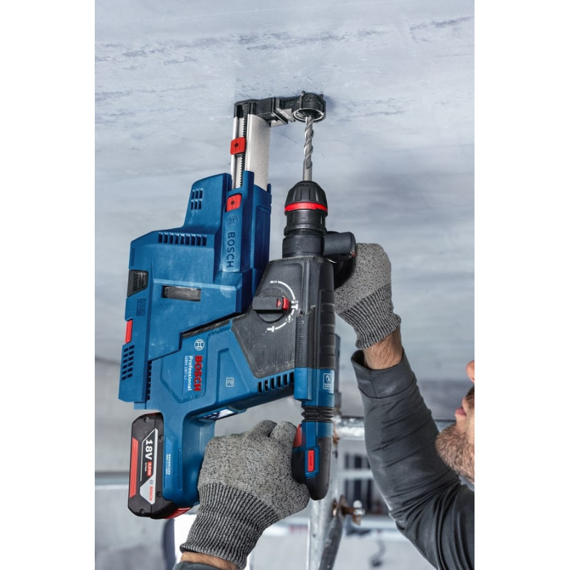 Bosch Cordless Rotary Hammer GBH 187-LI One Chuck, 2*18 V 5 Ah, 2.4 J, 980 rpm, 2.9 kg (0.611.923.121)