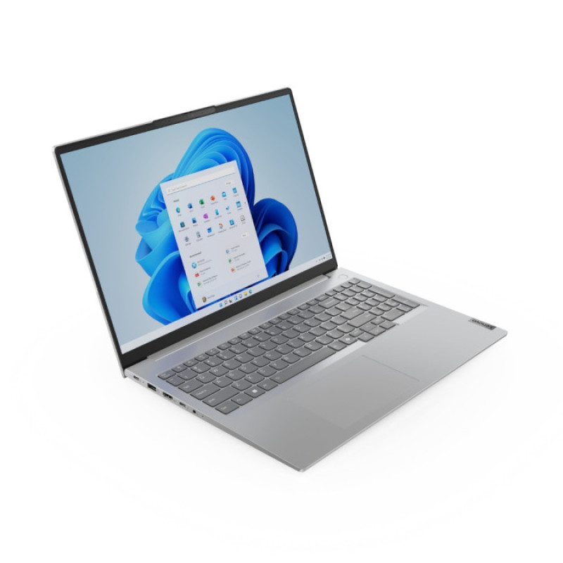 Ноутбук Lenovo ThinkBook 16 G7 IML (21MS004VRA); 16" WUXGA (1920x1200) IPS LED матовый , Intel Core Ultra 5 125U (3.6 - 4.3 ГГц) , RAM 8 ГБ (Max 64 ГБ) , SSD 256 ГБ , Intel Graphics , без ОП , LAN , Wi-Fi , BT , веб-камера , DOS , MIL-STD-810H , TPM , металл,пластик , 1.7 кг , серый , подсветка клавиатуры , сканер отпечатков пальцев