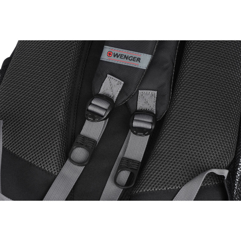 Wenger Pillar 16  Laptop Backpack, Black/Gray (600633)