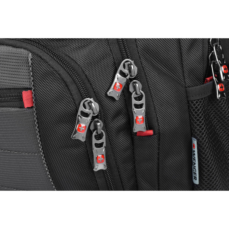 Wenger Pillar 16  Laptop Backpack, Black/Gray (600633)