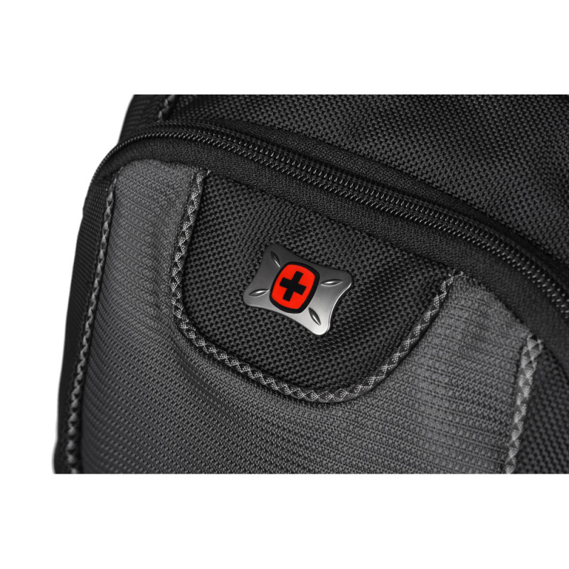 Wenger Pillar 16  Laptop Backpack, Black/Gray (600633)