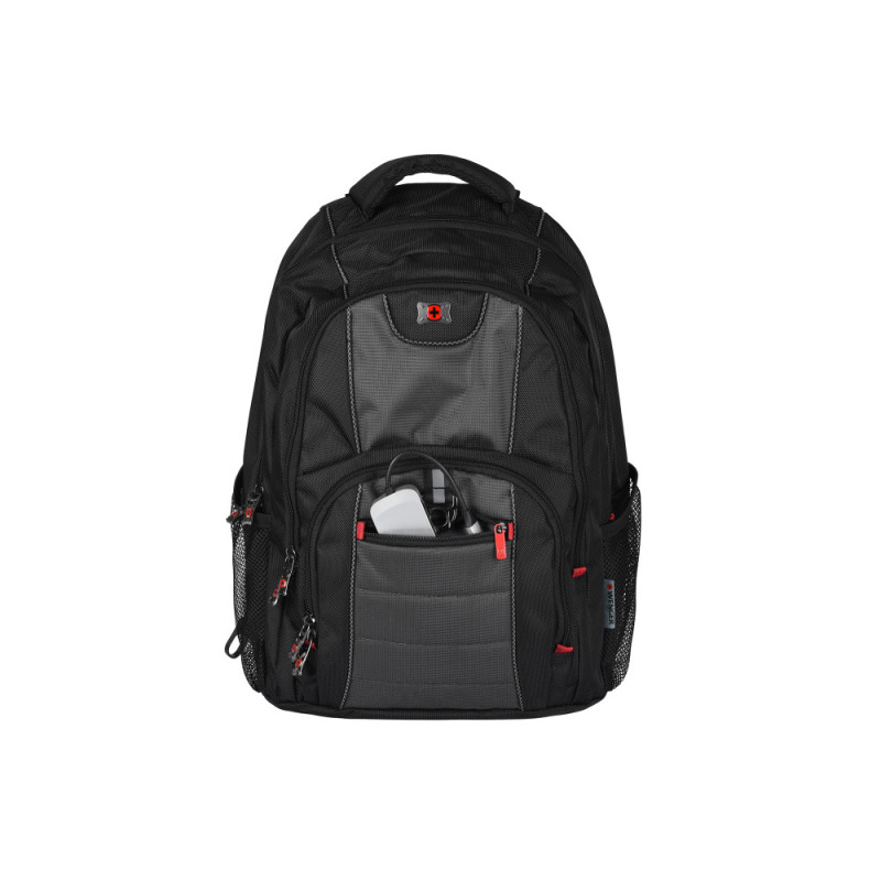 Wenger Pillar 16  Laptop Backpack, Black/Gray (600633)