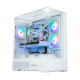 Zalman PC case P40 Prism without PSU, 2xUSB3.0, 1xUSBType-C, 1x120mm ARGB, VGA 420мм, LCS ready, TG 3x Panels, ATX, white (P40PRISMWHITE)