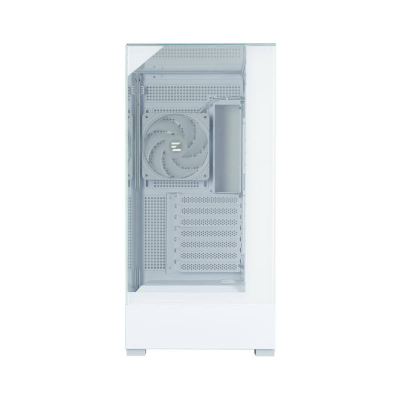 Zalman PC case P40 Prism without PSU, 2xUSB3.0, 1xUSBType-C, 1x120mm ARGB, VGA 420мм, LCS ready, TG 3x Panels, ATX, white (P40PRISMWHITE)