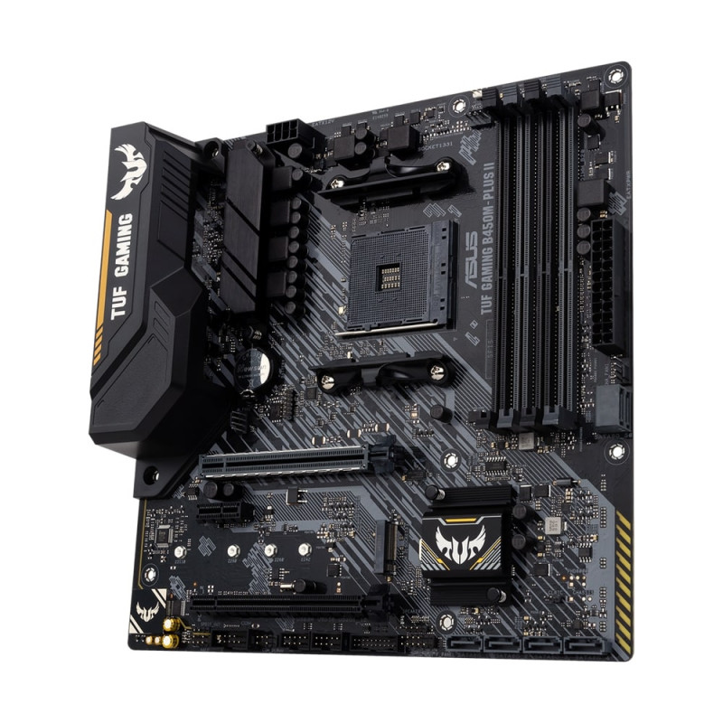 ASUS TUF GAMING B450M-PLUS II sAM4 B450 4xDDR4 HDMI-DVI mATX (90MB1620-M0EAY0)