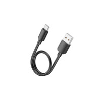 Дата кабель USB 2.0 AM to USB-C 0.25m 27W X96 Hyper black HOCO (6942007609401)