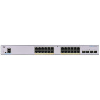 Cisco Комутатор CBS250 Smart 24-port GE, PoE, 4x1G SFP