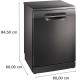 Bosch Посудомоечная машина Bosch, 12компл., A++, 60см, дисплей, черный (SMS4IKC62T)