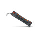 Сетевой фильтр питания REAL-EL RS-6 EXTRA 1.8m, black (EL122300001)