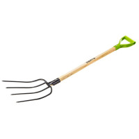 Verto Forks, wooden handle D-shaped, 126.5cm, 1.42kg (15G040)