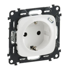 Legrand Розетка комбинированная Valena ALLUURE силовая c заземлением + USB-С 1.5А 5В, белый (753005)