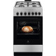 Electrolux Плита комбинированная, 57л, 50x60см, конвекция, нерж (LKK520022X)