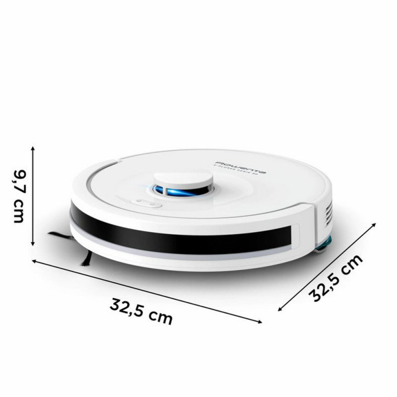 Rowenta robot VC X-Plorer Serie 90, 6000ПаW, h=9.7cm, wet cleaning, bag-0.26L, dust cont -0.29L, battery operation up to 270min, white (RR8777WH)