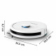 Rowenta robot VC X-Plorer Serie 90, 6000ПаW, h=9.7cm, wet cleaning, bag-0.26L, dust cont -0.29L, battery operation up to 270min, white (RR8777WH)