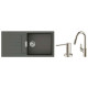 Hansgrohe Kitchen set, granite sink S520-F480 + tap Focus M41, dispenser A41,grey stone-steel (43358400)