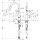 Hansgrohe Kitchen set, granite sink S520-F480 + tap Focus M41, dispenser A41,grey stone-steel (43358400)