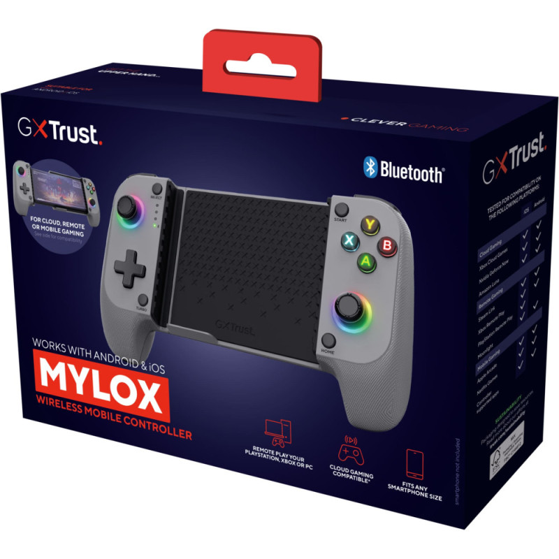Trust Геймпад Trust GXT 735G Mylox Wireless mobile Gaming Controller, BT, сірий (25649_TRUST)