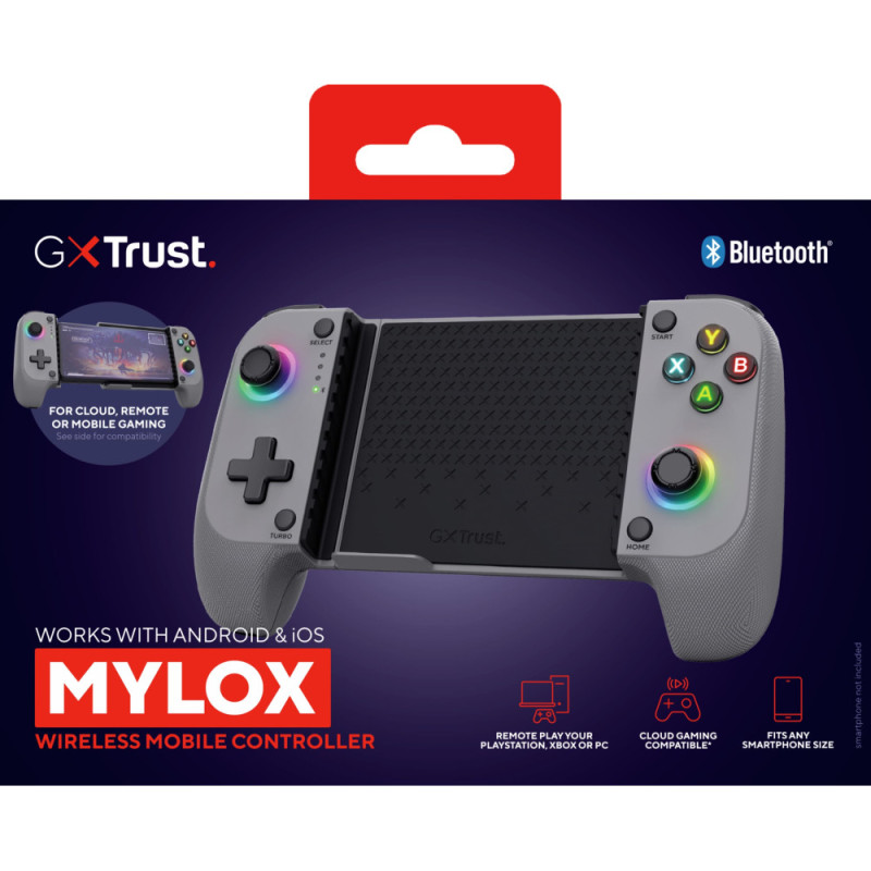 Trust Геймпад Trust GXT 735G Mylox Wireless mobile Gaming Controller, BT, сірий (25649_TRUST)