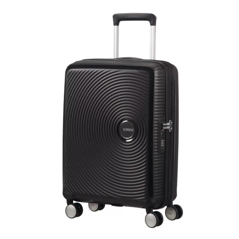 American Tourister Валіза American Tourister, Soundbox, поліпропілен, мала, 55см, 35.5/41л, TSA, 4 колеса, EXP, чорний (32G*09001)