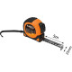 Neo Tools tape measure Super Black, 5m x 25mm, with winding lock, magnet (67-243)