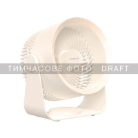 ARDESTO Вентилятор FT-M55BG настольный/настенный, 14см, аккумулятор, USB-A Type-C, бежевый