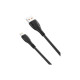 Дата кабель USB 2.0 AM to Lightning 1.0m 6A NB185 black XO (6920680879236)