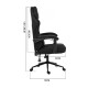 Крісло ігрове GT Racer X-2326 Black/Red (X-2326 Fabric Black/Red)