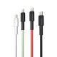Дата кабель USB 2.0 AM to Lightning 1.0m 5A green XO (NB166-L-1-GR)