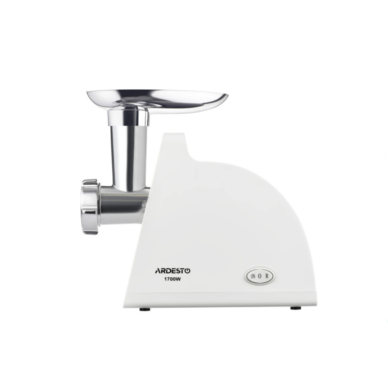 ARDESTO Meat grinder, 1700W, prod.-1.6kg/min, 2 cutting plates+for sausag.plates, plastik, white (MGL-1730R)