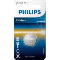 Philips Батарейка літієва CR2025 блістер, 1 шт (CR2025/01B)