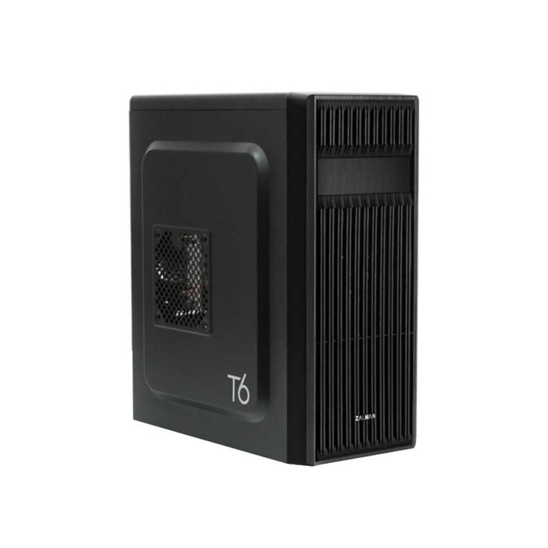 Zalman Корпус T6, без БП, 1xUSB3.0, 2xUSB2.0, 1x120mm Black fan, Perforated Side, ATX, Black
