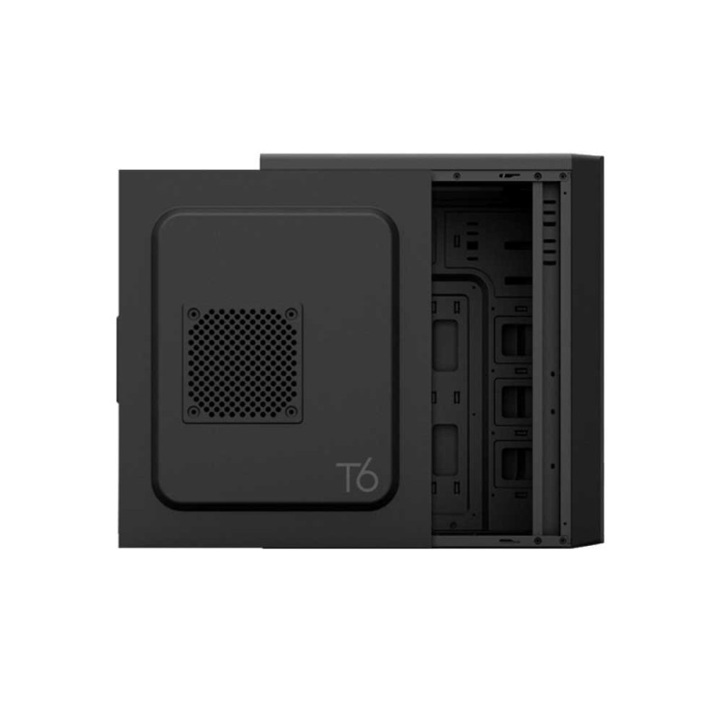 Zalman Корпус T6, без БП, 1xUSB3.0, 2xUSB2.0, 1x120mm Black fan, Perforated Side, ATX, Black