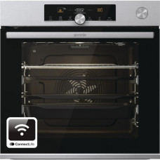 Gorenje Духова шафа електрична, 77л, A+, TouchFree, пара, дисплей, Wi-Fi керування, піроліз, готув. на різн рівнях, нерж (BPSA6747A08XWI)