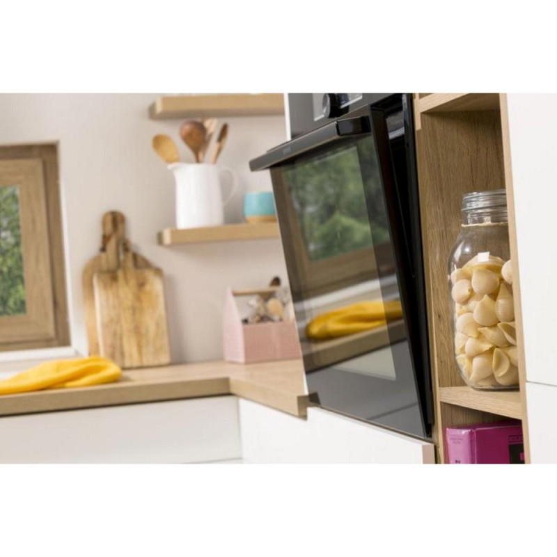 Gorenje Духова шафа електрична, 77л, A+, TouchFree, пара, дисплей, Wi-Fi керування, піроліз, готув. на різн рівнях, нерж (BPSA6747A08XWI)