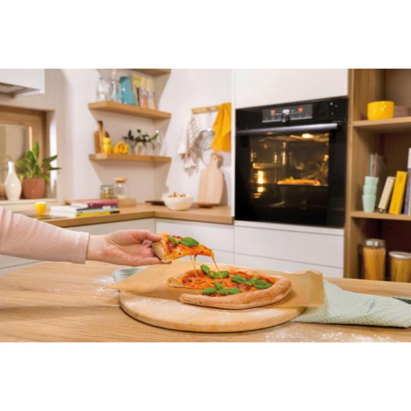Gorenje Духова шафа електрична, 77л, A+, TouchFree, пара, дисплей, Wi-Fi керування, піроліз, готув. на різн рівнях, нерж (BPSA6747A08XWI)