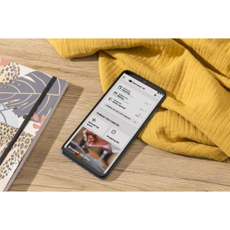 Gorenje Духова шафа електрична, 77л, A+, TouchFree, пара, дисплей, Wi-Fi керування, піроліз, готув. на різн рівнях, нерж (BPSA6747A08XWI)