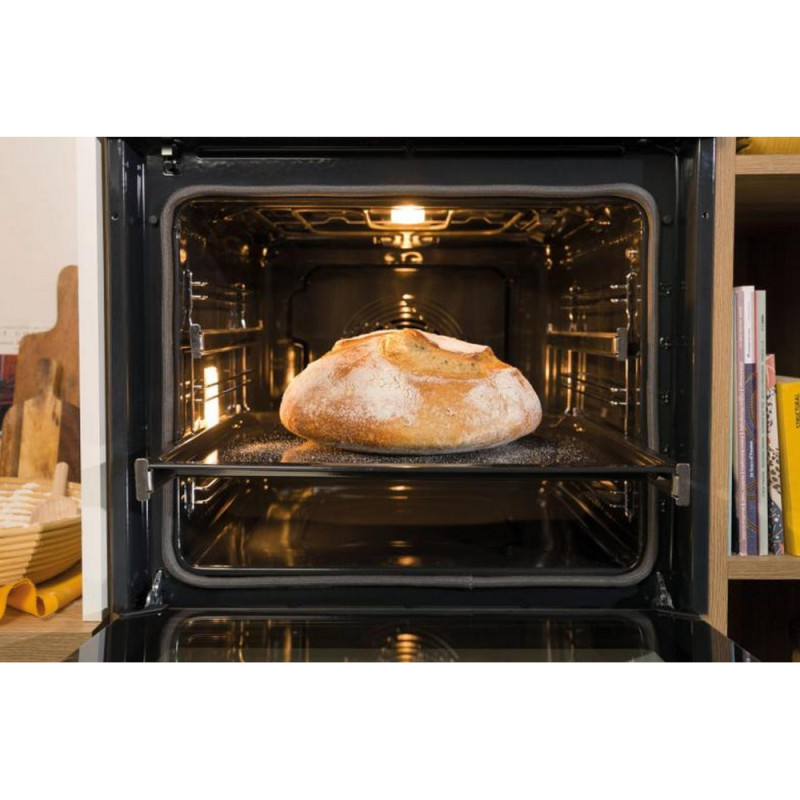 Gorenje Духова шафа електрична, 77л, A+, TouchFree, пара, дисплей, Wi-Fi керування, піроліз, готув. на різн рівнях, нерж (BPSA6747A08XWI)