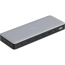 Digitus USB-C Docking Station, 13-Port, 3x HDMI, 2x DP 4x USB-A, 1x USB-C, 1x RJ45, 1x DC, 1x Audio (DA-70918)