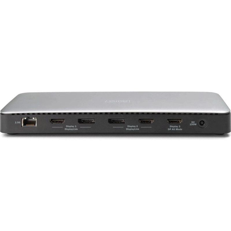 Digitus USB-C Docking Station, 13-Port, 3x HDMI, 2x DP 4x USB-A, 1x USB-C, 1x RJ45, 1x DC, 1x Audio (DA-70918)