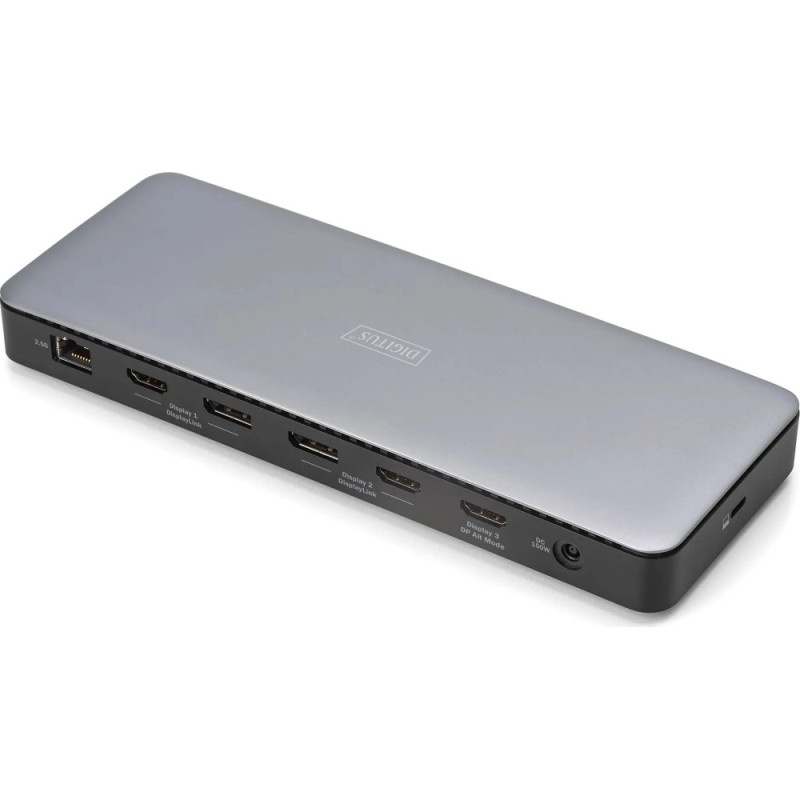 Digitus USB-C Docking Station, 13-Port, 3x HDMI, 2x DP 4x USB-A, 1x USB-C, 1x RJ45, 1x DC, 1x Audio (DA-70918)