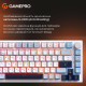 Клавиатура GamePro MK160 V2 Warden QLAB Sakura Linear RGB USB UA White (MK160-V2-BL-QS)