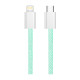 Дата кабель USB-C to Lightning 1.0m 27W green ColorWay (CW-CBPDCL061-G)