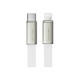 Дата кабель USB 2.0 AM to Lightning 1.2m 30W nylon white Acefast (6974316286240)