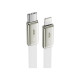 Дата кабель USB 2.0 AM to Lightning 1.2m 30W nylon white Acefast (6974316286240)